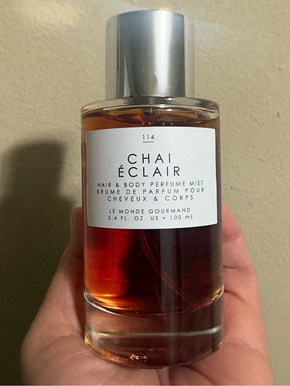LE MONDE GOURMAND Chai Éclair Hair & Body Perfume Mist — Brand New Never Used.